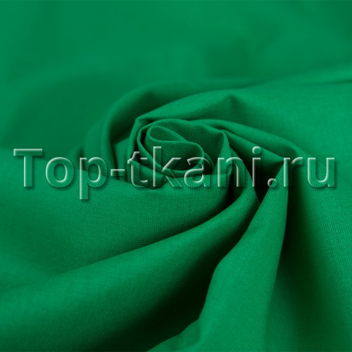 Бязь г/к - Изумрудная (цвет зеленый, травяной, 100% хлопок, ширина 150 см)
